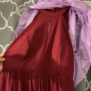 Burgundy dress from LuLu’s